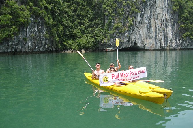 1 Day Boat Tour: HaLong Bay, Lan Ha Bay, Natural Beach and Full Moon Party - Kayaking through Bright Cave and Dark Cave