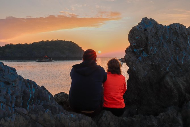 1 Day Boat Tour: HaLong Bay, Lan Ha Bay, Natural Beach and Full Moon Party - Swimming, snorkeling, and the natural beach