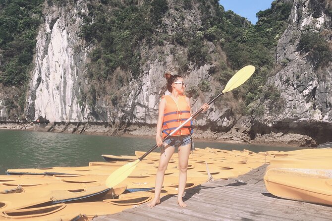 2-day Pando Cruise Tour in Halong Bay and Lan Ha Bay from Hanoi - Kayaking and swimming at Tra Bau