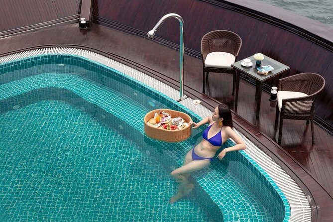 2 Days and 1 Night Halong Bay Luxury Genesis Regal Cruises - From Hanoi to the pier, 9:00 to 12:00
