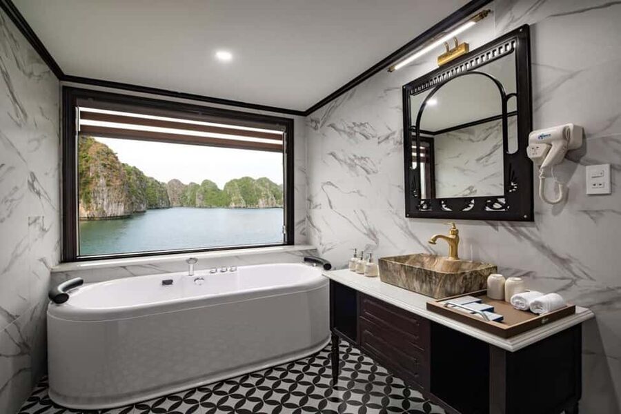 2 Days Halong 5 Stars Cruise with Free Pickup from Hanoi - Sunset drinks and the cooking demonstration