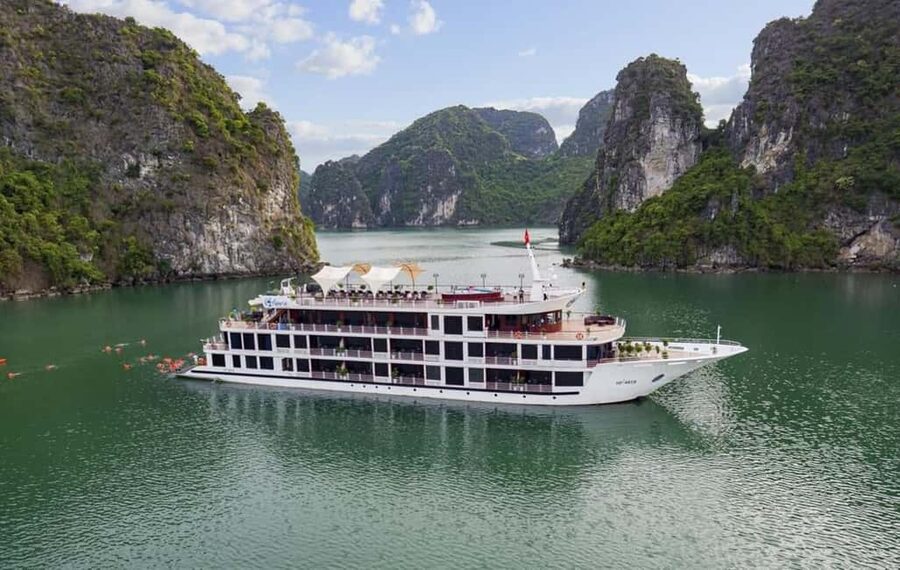 2 Days Halong 5 Stars Cruise with Free Pickup from Hanoi - Evening onboard: squid fishing, music, and quiet time