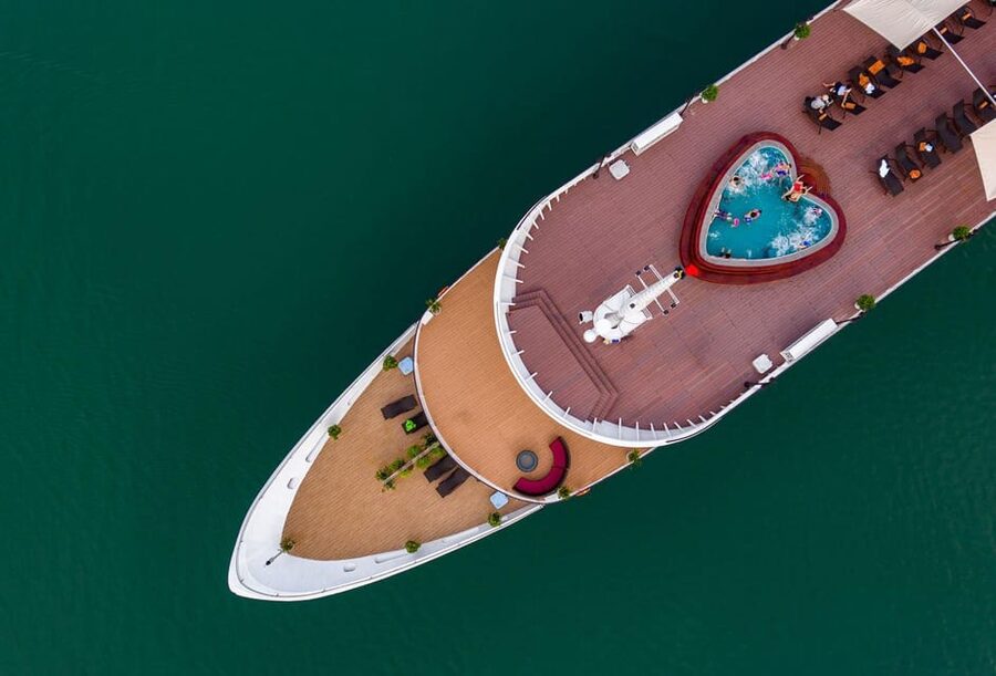 3-Day: 5-star Cruises Lan Ha & Halong Bay w/Viet Hai Village - Boarding at Tuan Chau and sailing into Lan Ha Bay