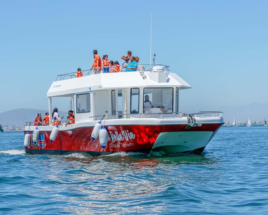 30min V&A Waterfront Harbour Cruise Cape Town - Meeting Une Belle Vie beside Sevruga