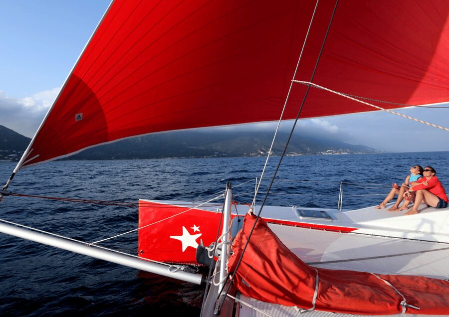 3H30 Explore the south shore of the bay of Ajaccio Catamaran - The appeal of a cove you cannot reach by land