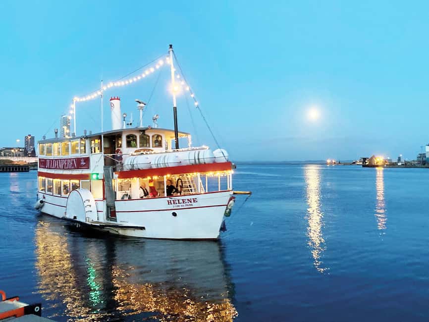 Aarhus: Christmas Harbour Cruise with Local Guide - Aarhus Christmas lights from the harbour