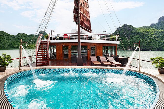 Amanda Luxury Cruise - Best Overnight Cruise Halong & Lan Ha Bay - Hanoi pickup or Tuan Chau Harbor arrival