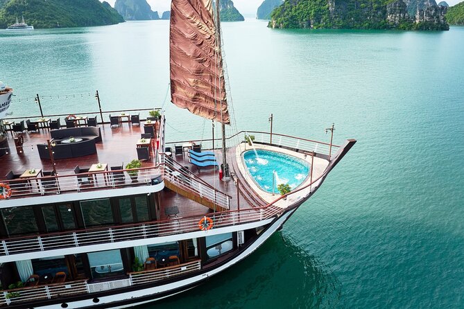 Amanda Luxury Cruise - Best Overnight Cruise Halong & Lan Ha Bay - Day two: Tai Chi, karst towers, and brunch