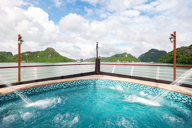 Amanda Luxury Cruise - Best Overnight Cruise Halong & Lan Ha Bay - Afternoon at Ba Trai Dao or Tra Bau