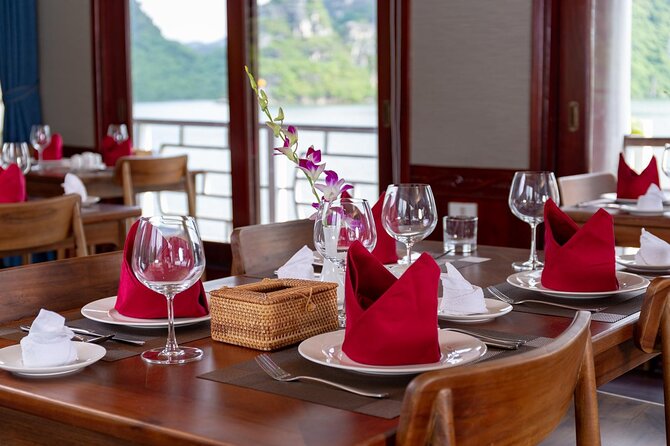Amazing Sails Cruise - Bai Tu Long Bay Day Tour - Cabin Included - Thien Canh Son Cave and its prehistoric links
