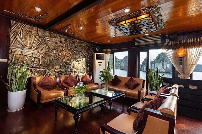 Arcady Boutique Cruise in Halong Bay from Hanoi by Expressway - Boarding at Tuan Chau and settling into the cabin