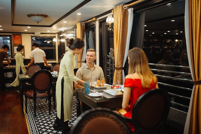 Athena Royal Cruise - Luxury Halong Bay Overnight Cruise 2D1N Tour - Sung Sot Cave and the limestone islands