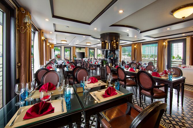 Athena Royal Cruise - Luxury Halong Bay Overnight Cruise 2D1N Tour - Returning to port and Hanoi