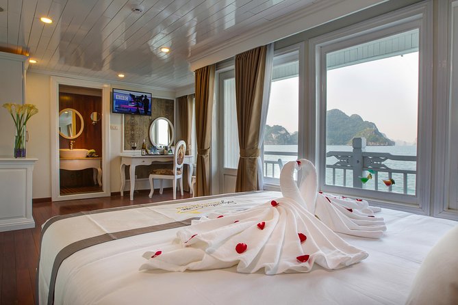 Bai Tu Long Bay Luxury Cruise 2D/1N: Visit Bai Tu Long bay & pristine places - Sunset, dinner, and the onboard evening