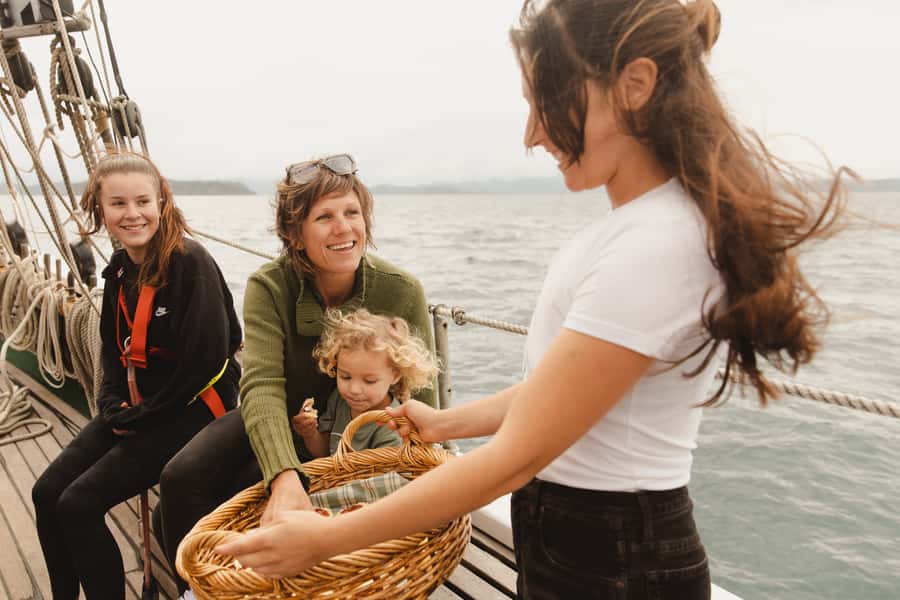 Bay of Islands: Full-Day Tall Ship Sailing Excursion - Setting the sails and learning the ropes
