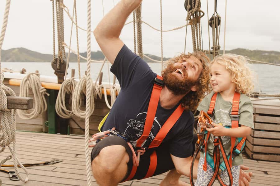 Bay of Islands: Full-Day Tall Ship Sailing Excursion - The lunch anchorage, swimming, and island views