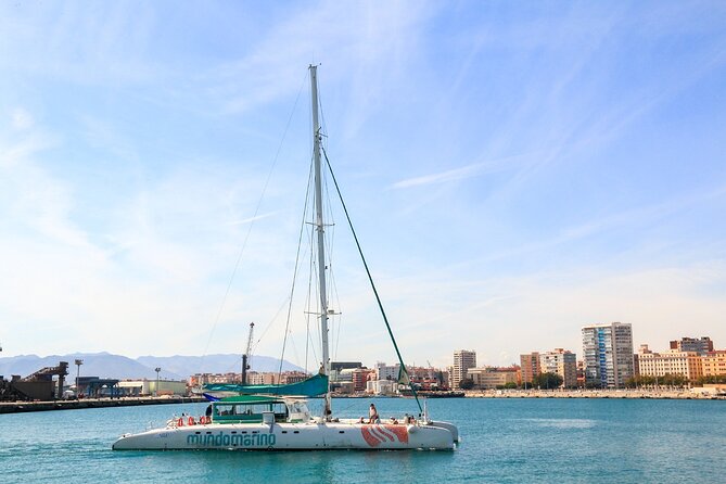Bay of Malaga Catamaran Sailing - La Malagueta, the bullring, and the Moorish skyline