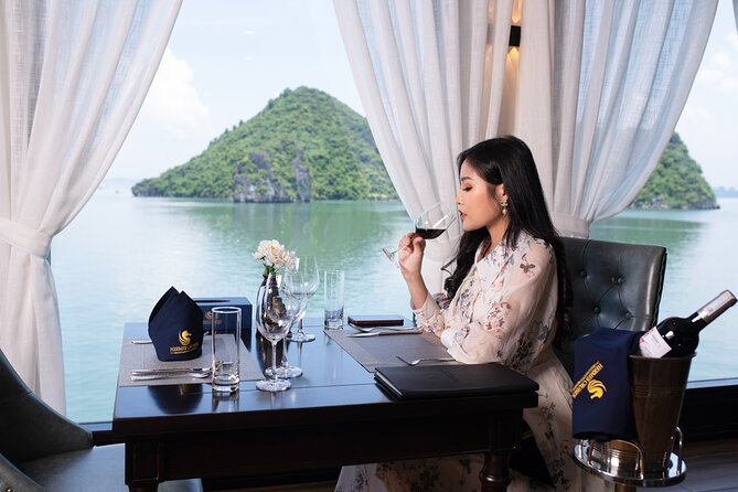 Best Luxury Hermes Cruise to Halong Bay 2 Days 1 Night from HANOI - A cabin that gives you your own view