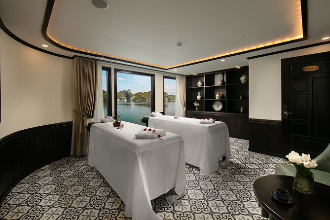 Best Luxury Hermes Cruise to Halong Bay 2 Days 1 Night from HANOI - Early Tai Chi and the morning visit to Sung Sot Cave