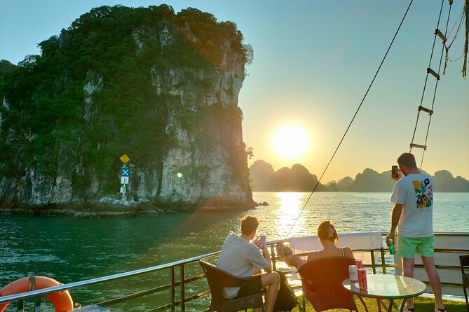 Best Price Halong Bay Full-Day Trip,Cave,Titop,Kayak By Transfer - Ti Top Island for swimming and the summit view