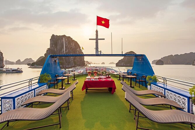 Best Price Halong Bay Full-Day Trip,Cave,Titop,Kayak By Transfer - Sunset snacks and the ride back