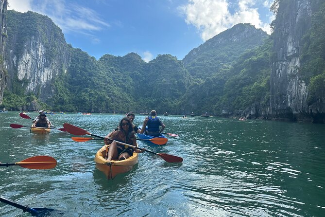 Best seller Halong bay 6 hours cruise - Luon Cave by kayak or bamboo sampan