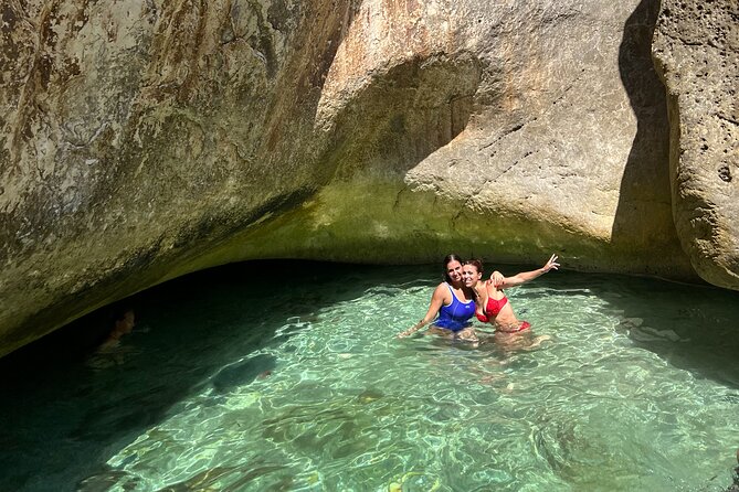 Blue Cave & Grama Bay Full Day Guided Boat Tour - Bristan Bay, bunkers, and the Seal Cave