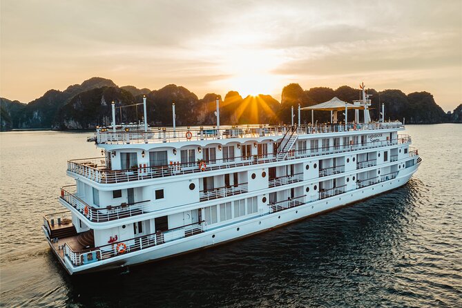 Boss Cruise 2-day Explore Halong Bay from Hanoi - Titop Island for swimming and the hilltop view