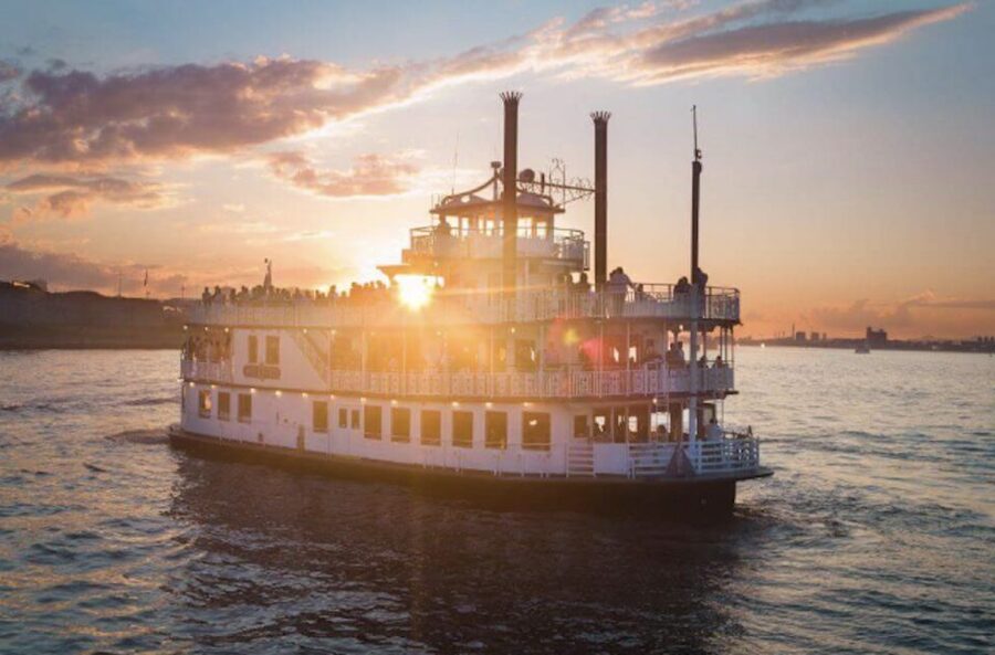 Boston: Scenic Moonlight Harbor Cruise - Boston Harbor after dark, with the city lights all around