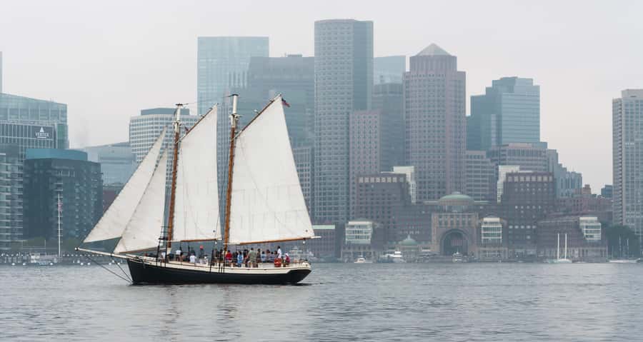 Boston: Sunset Tall Ship Harbor Cruise - Hoisting the sails and finding your place on deck
