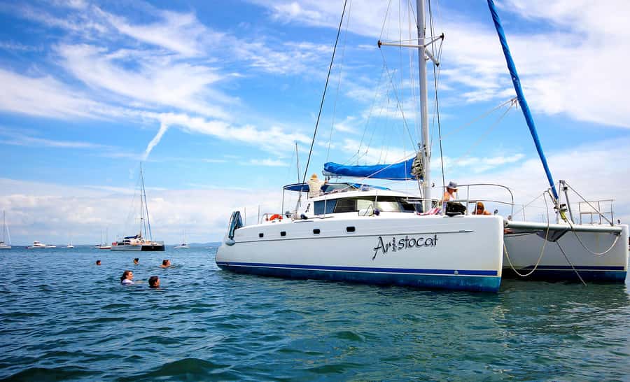Brisbane: Half-Day Moreton Bay Sailing Cruise with Antipasto - Moreton Bay From the Deck of Aristocat