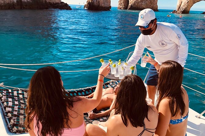 Cabo San Lucas and Santa Maria Bay Snorkeling Sightseeing Cruise - Lunch, open bar, and the boat’s social mood