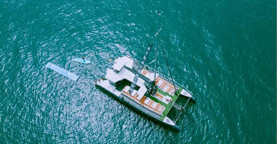 Cádiz: Bay of Cadiz Catamaran Tour with Swim Stop (Jun-Sep) - The one-hour swim stop and water slide