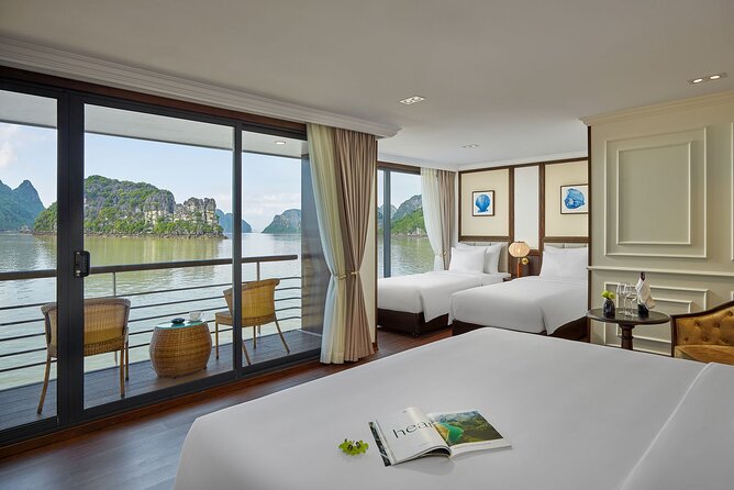 Capella Cruise 3-day Explore Halong Bay and Lan Ha Bay from Hanoi - Day one: Frog Lagoon, sunset drinks, and dinner afloat