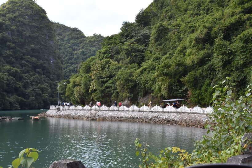 Cat Ba: Lan Ha, HaLong bay full day- biking, kayaking, lunch - The fish massage and village stop