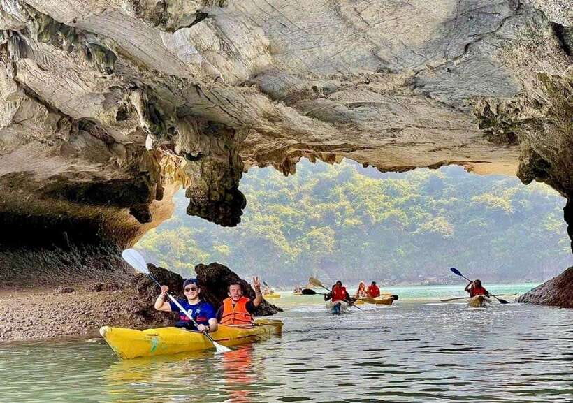 Cat Ba National Park, Lan Ha Bay 2 Days 1 Night Adventure - Dark and Bright Caves by kayak