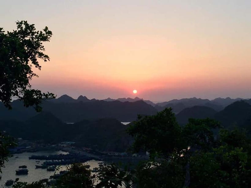 Cat Ba Town: Lan Ha Bay Sunset Cruise with Hotel Pickup - A lucky chance to see monkeys