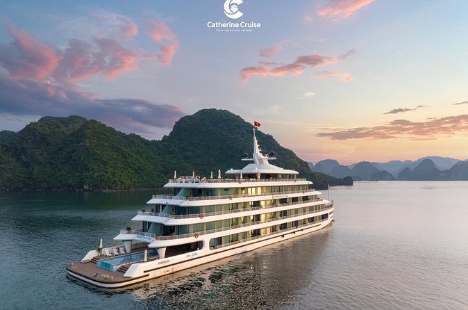 Catherine Cruise Halong Bay 2 Days/1 Night on 6 Star Cruise - Food, Cooking Class, and Optional Massage
