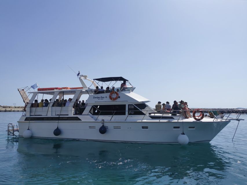 Chania: Menies Beach & Chironisia Bay Cruise with Snorkeling - Chironisia Bay and its small caves
