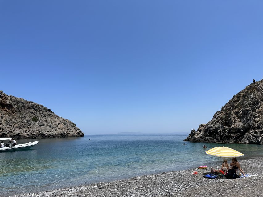Chania: Menies Beach & Chironisia Bay Cruise with Snorkeling - Meeting in Kolymbari or taking the bus