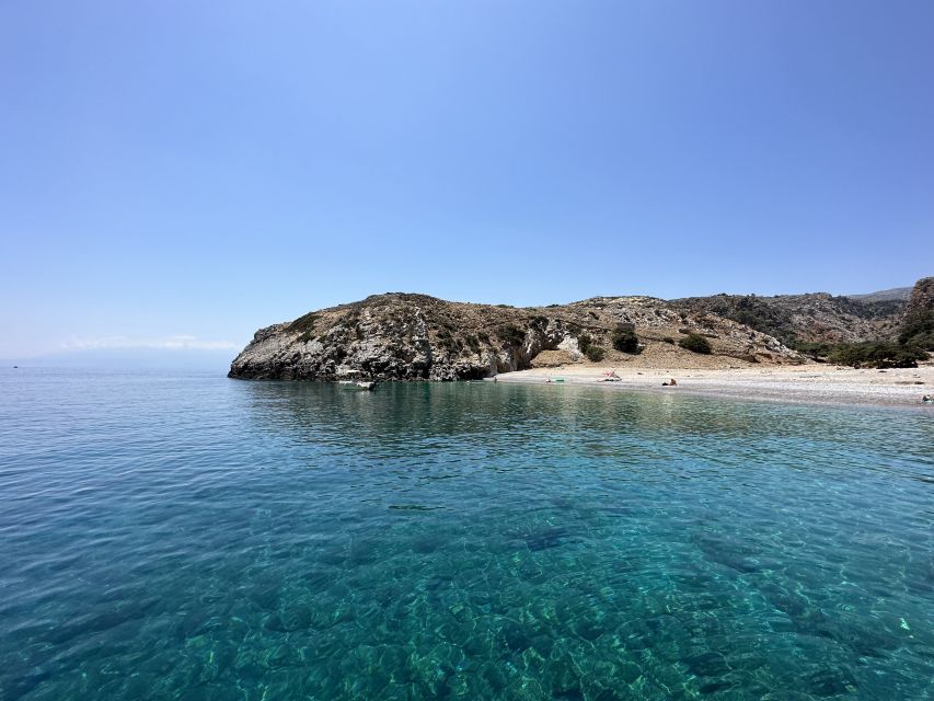 Chania: Menies Beach & Chironisia Bay Cruise with Snorkeling - Snorkeling over WWII remains