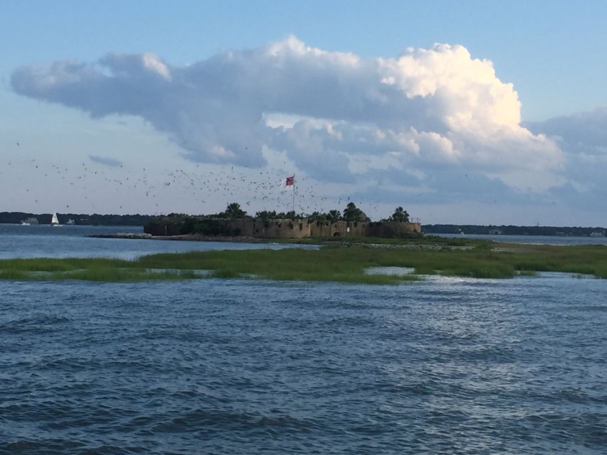 Charleston: Sunset Harbor Cruise - Cruising beneath the Ravenel Bridge