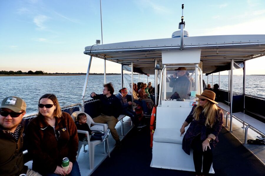 Charleston: Sunset Harbor Cruise - Watching Charleston light up after sunset