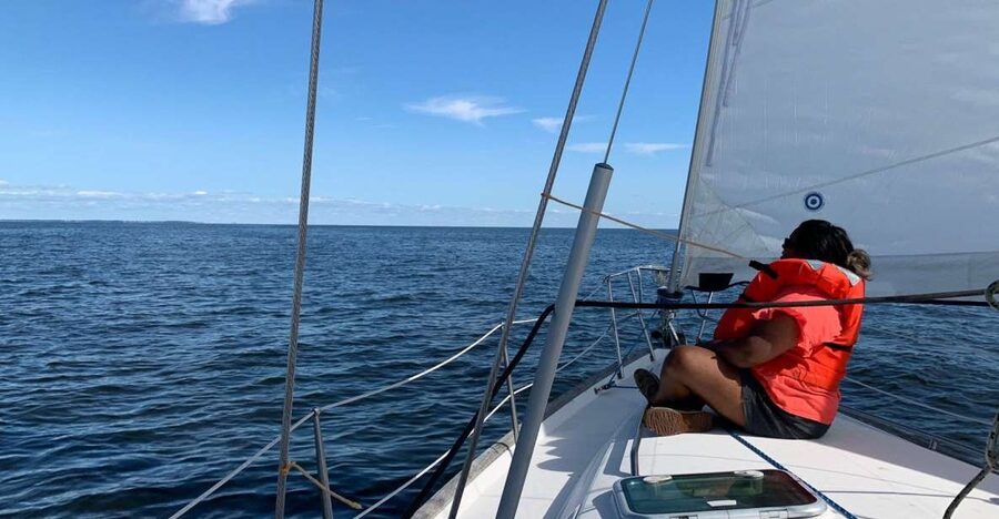 Chesapeake Beach: Beautiful Day Sailing the Chesapeake Bay - Calvert Cliffs From a Waterside View