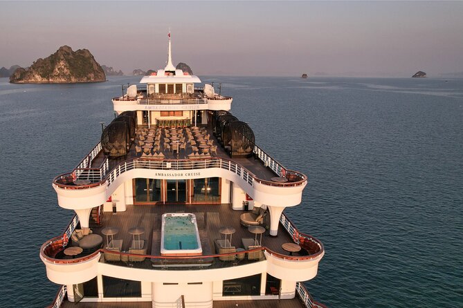 Chill Cruise full-day Explore Halong Bay - Lunch aboard the ship from 12:30 to 2:00
