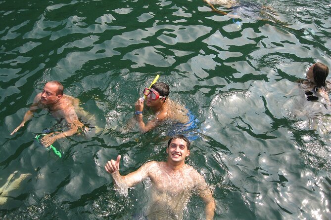 Combo: Bus Ha Noi to Cat Ba + 1 Day Boat Trip, La Ha Bay, Ha Long Bay - Natural Beach, swimming, and the short uphill walk