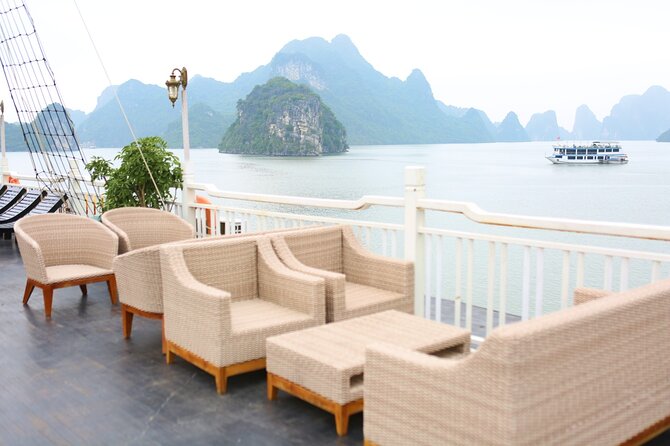 Conquest Cruise 2day Explore Halong Bay from Hanoi - Sunset fruit and outdoor jacuzzis