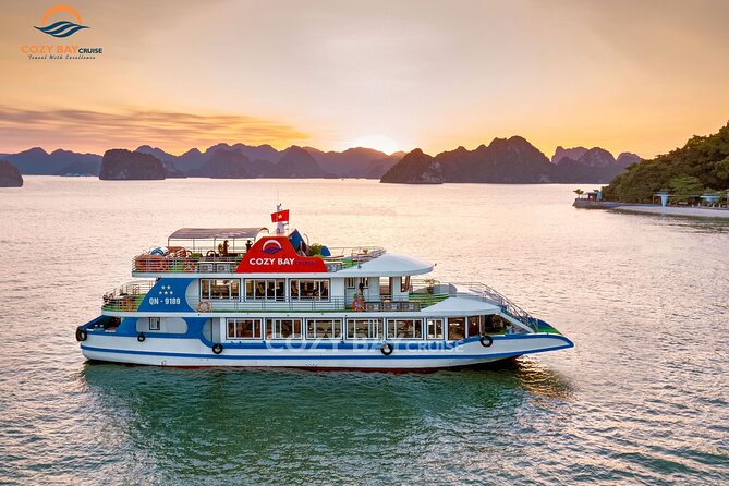 Cozy Bay Halong 5-Star Day Cruise, Buffet, Cave, Kayak, Swimming - What the $48 price really buys you