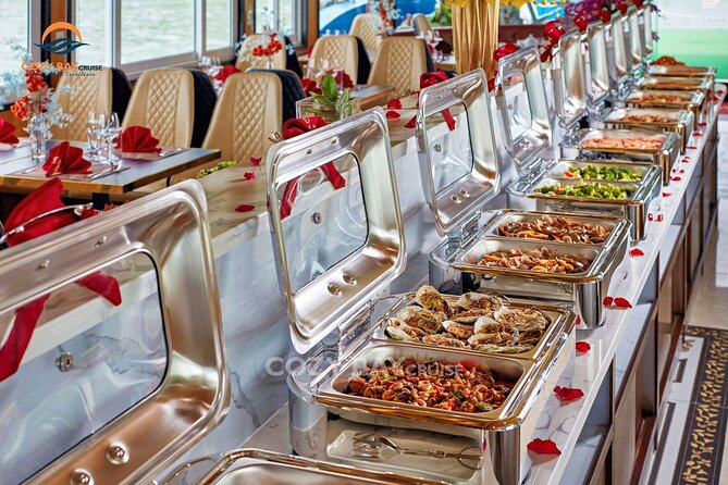 Cozy Bay Halong 5-Star Day Cruise, Buffet, Cave, Kayak, Swimming - Buffet lunch with a practical caveat