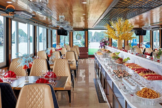Cozy Bay Halong 5-Star Day Cruise, Buffet, Cave, Kayak, Swimming - Tuan Chau Harbor and the 5 to 6 hour cruise